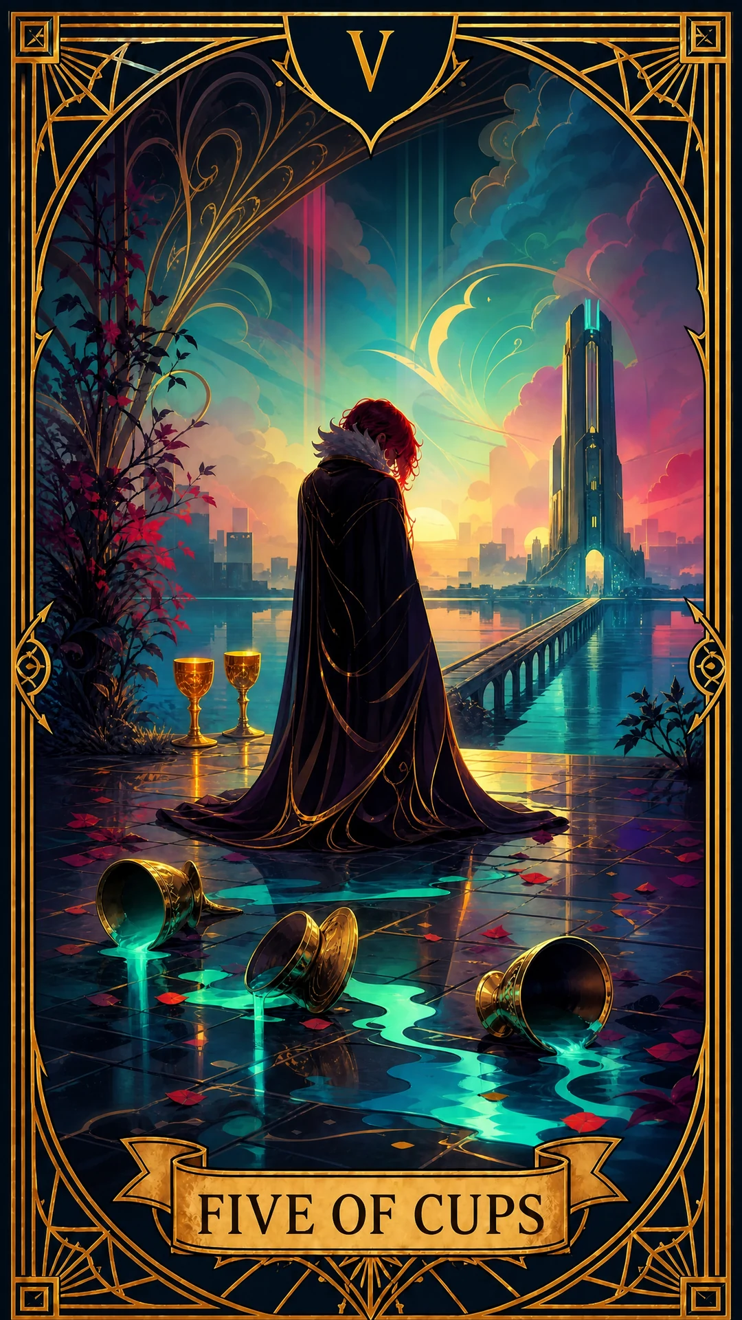 Пятерка Кубки Tarot Card Meaning