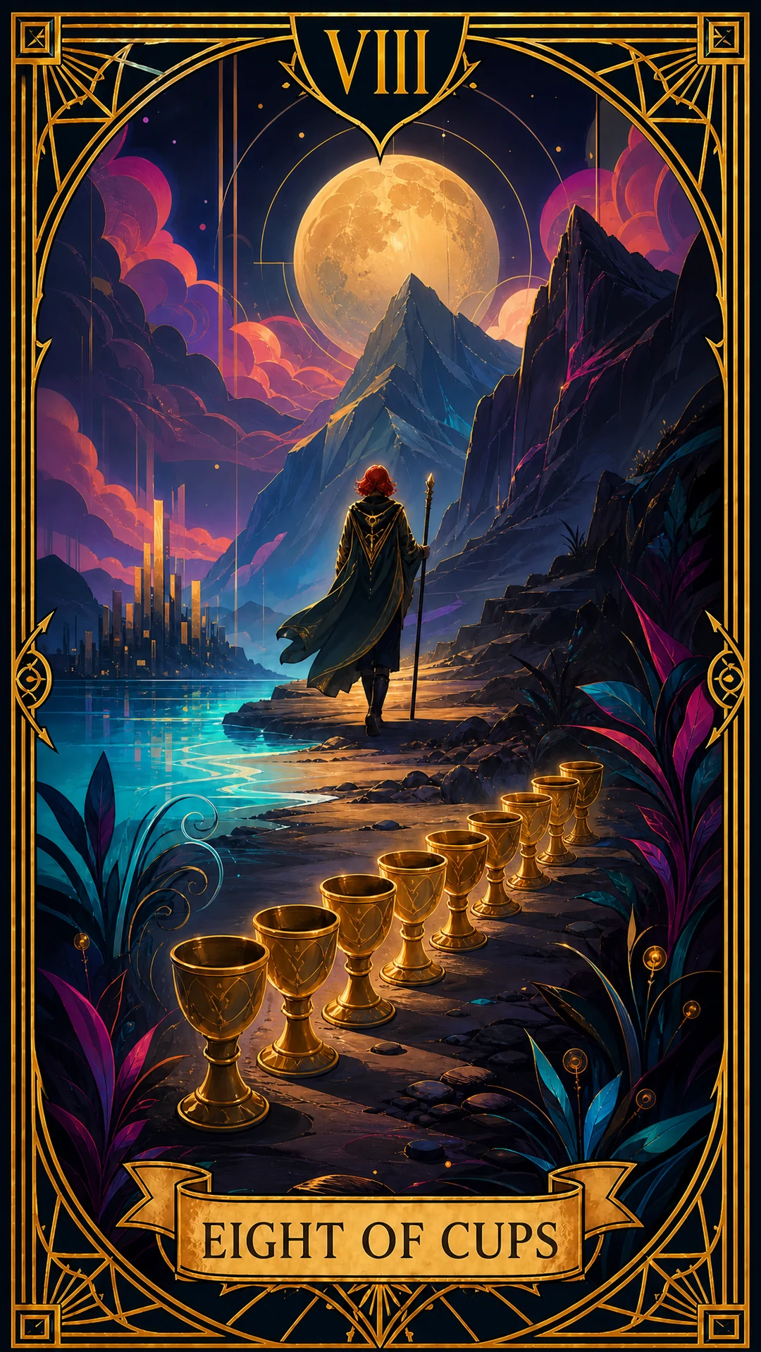 Eight of Cups Tarot Card Meaning
